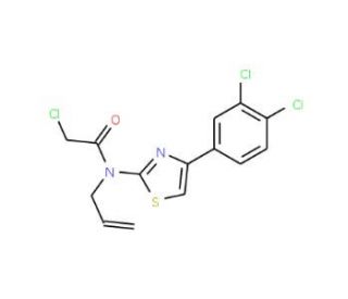 N-allyl-2-chloro-N-[4-(3,4-dichlorophenyl)-1,3-thiazol-2-yl]acetamide - chemical structure image