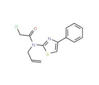 N-allyl-2-chloro-N-(4-phenyl-1,3-thiazol-2-yl)acetamide - chemical structure image