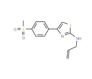 N-allyl-4-[4-(methylsulfonyl)phenyl]-1,3-thiazol-2-amine - chemical structure image