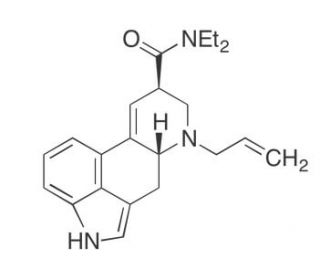 N-Allylnorylsergic Acid N,N-Diethylamide (CAS 65527-61-9) - chemical structure image