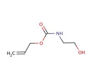 N-(Allyloxycarbonyl)ethanolamine (CAS 66471-00-9) - chemical structure image
