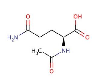 N-&alpha;-Acetyl-L-glutamine (CAS 2490-97-3) - chemical structure image