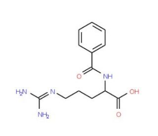 N-&alpha;-Benzoyl-L-arginine (CAS 154-92-7) - chemical structure image