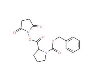 N-&alpha;-Benzyloxycarbonyl-D-Pro succinimidyl ester (CAS 104055-24-5) - chemical structure image