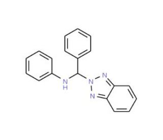 N,&alpha;-Diphenylbenzotriazolemethanamine, mixture of Bt1 and Bt2 isomers (CAS 1217802-18-0) - chemical structure image