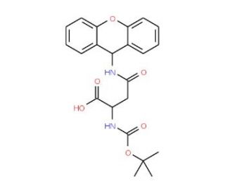 N-Alpha-t-Boc-N-beta-xanthyl-L-asparagine (CAS 65420-40-8) - chemical structure image