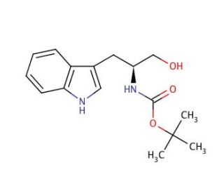 N-&alpha;-(tert-Butoxycarbonyl)-L-tryptophanol (CAS 82689-19-8) - chemical structure image
