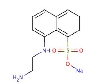 N-(Aminoethyl)-8-naphthylamine-1-sulfonic Acid Sodium Salt (CAS 185503-88-2) - chemical structure image