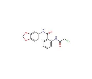 N-(2H-1,3-benzodioxol-5-yl)-2-(2-chloroacetamido)benzamide (CAS 730949-69-6) - chemical structure image