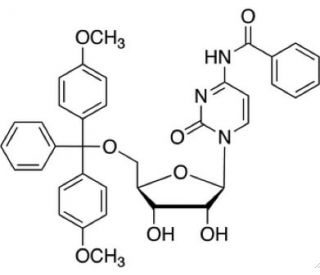 N-Benzoyl-5&prime;-(di-p-methoxytrityl)cytidine (CAS 81246-76-6) - chemical structure image