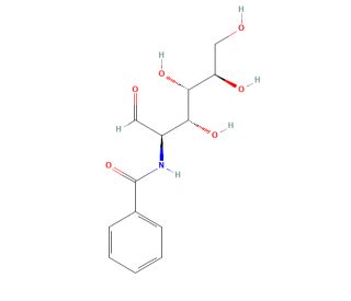 N-Benzoyl-D-glucosamine (CAS 655-42-5) - chemical structure image