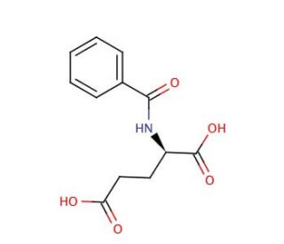 (&plus;)-N-Benzoylglutamic acid (CAS 58094-18-1) - chemical structure image