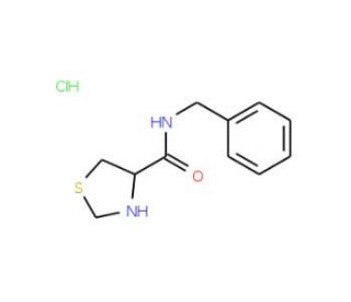 N-benzyl-1,3-thiazolidine-4-carboxamide hydrochloride (CAS 1078162-99-8) - chemical structure image