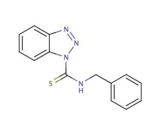 N-Benzyl-1H-benzotriazole-1-carbothioamide (CAS 690634-11-8) - chemical structure image
