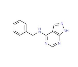 N-Benzyl-1H-pyrazolo[3,4-d]pyrimidin-4-amine (CAS 58360-86-4) - chemical structure image