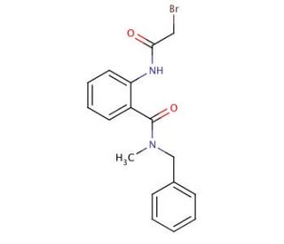 N-Benzyl-2-[(2-bromoacetyl)amino]-N-methylbenzamide - chemical structure image