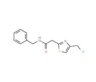 N-benzyl-2-[4-(chloromethyl)-1,3-thiazol-2-yl]acetamide - chemical structure image