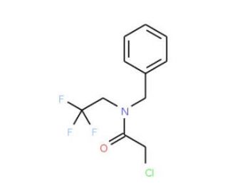 N-benzyl-2-chloro-N-(2,2,2-trifluoroethyl)acetamide - chemical structure image