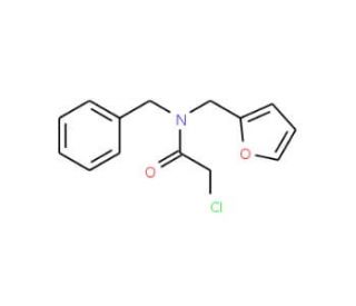 N-benzyl-2-chloro-N-(2-furylmethyl)acetamide - chemical structure image