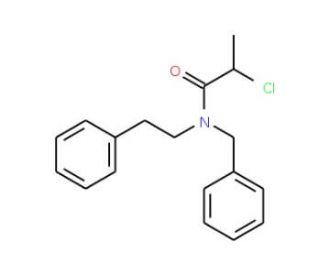 N-benzyl-2-chloro-N-(2-phenylethyl)propanamide - chemical structure image