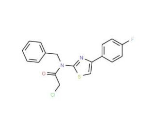 N-benzyl-2-chloro-N-[4-(4-fluorophenyl)-1,3-thiazol-2-yl]acetamide - chemical structure image