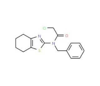 N-benzyl-2-chloro-N-4,5,6,7-tetrahydro-1,3-benzothiazol-2-ylacetamide - chemical structure image