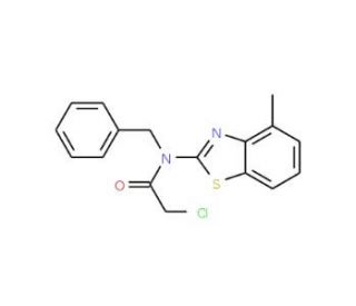N-benzyl-2-chloro-N-(4-methyl-1,3-benzothiazol-2-yl)acetamide - chemical structure image
