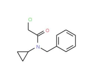 N-benzyl-2-chloro-N-cyclopropylacetamide (CAS 19047-32-6) - chemical structure image