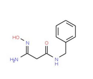 N-Benzyl-2-(N-hydroxycarbamimidoyl)-acetamide - chemical structure image