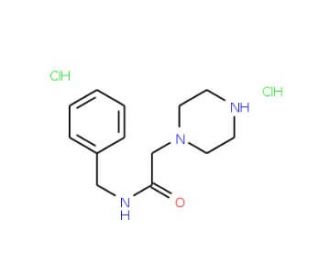 N-Benzyl-2-piperazin-1-yl-acetamide dihydrochloride (CAS 827614-58-4) - chemical structure image