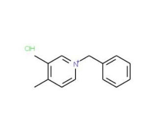 N-Benzyl-3,4-lutinidinium chloride (CAS 22185-44-0) - chemical structure image