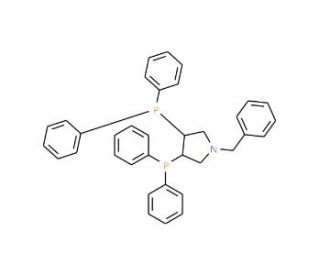 (+)-N-Benzyl-(3R,4R)-bis(diphenylphosphino)pyrrolidine (CAS 99135-95-2) - chemical structure image