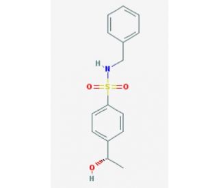 N-benzyl-4-[(1S)-1-hydroxyethyl]benzenesulfonamide - chemical structure image