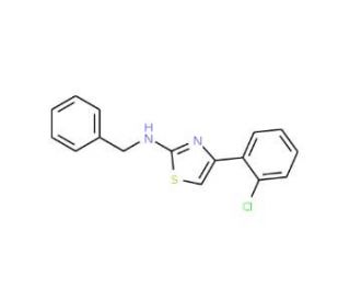 N-benzyl-4-(2-chlorophenyl)-1,3-thiazol-2-amine - chemical structure image