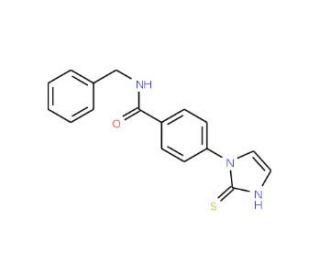 N-benzyl-4-(2-sulfanylidene-2,3-dihydro-1H-imidazol-1-yl)benzamide - chemical structure image