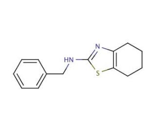 N-benzyl-4,5,6,7-tetrahydro-1,3-benzothiazol-2-amine (CAS 15087-99-7) - chemical structure image