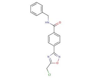 N-Benzyl-4-[5-(chloromethyl)-1,2,4-oxadiazol-3-yl]benzamide - chemical structure image