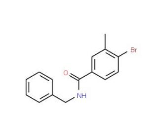 N-Benzyl 4-bromo-3-methylbenzamide (CAS 1020252-76-9) - chemical structure image