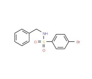 N-Benzyl-4-bromobenzenesulphonamide (CAS 3609-87-8) - chemical structure image