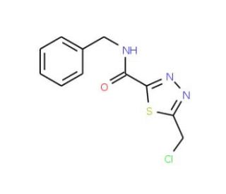 N-benzyl-5-(chloromethyl)-1,3,4-thiadiazole-2-carboxamide - chemical structure image