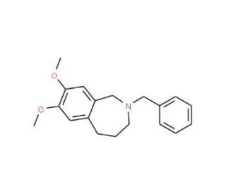 N-Benzyl-7,8-Dimethoxy-2,3,4,5-tetrahydro-2-benzazepine (CAS 189885-47-0) - chemical structure image