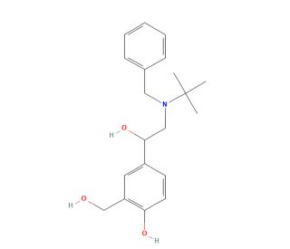 N-Benzyl Albuterol (CAS 24085-03-8) - chemical structure image