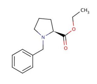 N-Benzyl-L-proline ethyl ester (CAS 955-40-8) - chemical structure image