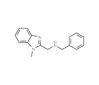 N-Benzyl-N-[(1-methyl-1H-benzimidazol-2-yl)methyl]amine - chemical structure image