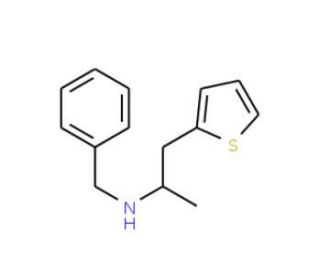 N-benzyl-N-(1-methyl-2-thien-2-ylethyl)amine - chemical structure image