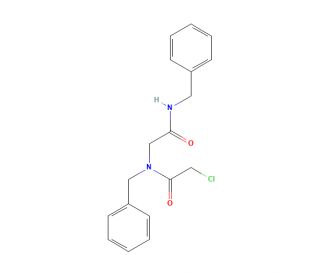 N-Benzyl-N-[2-(benzylamino)-2-oxoethyl]-2-chloroacetamide (CAS 1391051-79-8) - chemical structure image