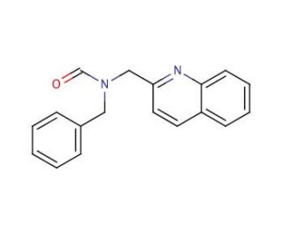 N-Benzyl-N-(2-quinolinylmethyl)formamide (CAS 849798-00-1) - chemical structure image