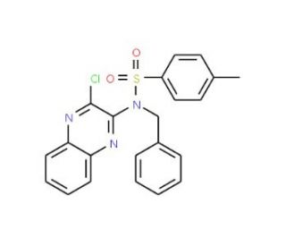 N-Benzyl-N-(3-chloro-quinoxalin-2-yl)-4-methyl-benzenesulfonamide - chemical structure image