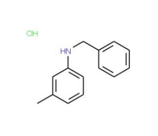 N-benzyl-N-(3-methylphenyl)amine hydrochloride (CAS 5405-17-4) - chemical structure image