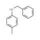 N-benzyl-N-(4-methylphenyl)amine (CAS 5405-15-2) - chemical structure image